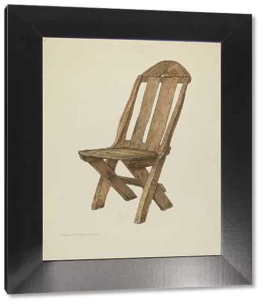 Miners Chair - Hand Made, c. 1940. Creator: Rose Campbell-Gerke