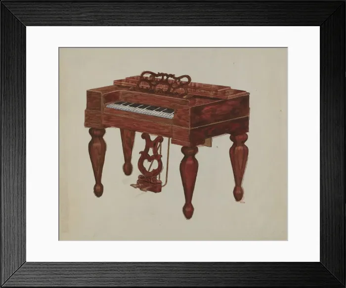 Framed Print : Melodeon, c. 1936. Creator: Rex F Bush Framed Print : Melodeon, c. 1936. Creator: Rex F Bush
