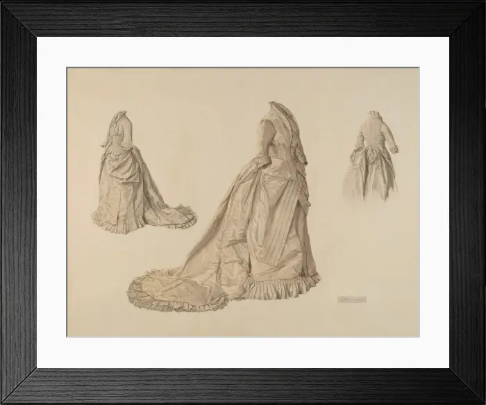 Framed Print : Gown, 1935 / 1942. Creator: Douglas Campbell Framed Print : Gown, 1935 / 1942. Creator: Douglas Campbell