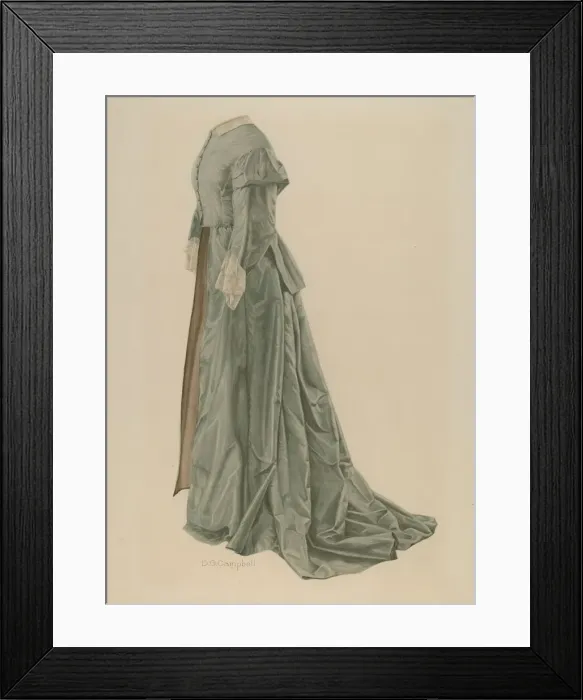 Framed Print : Gown, c. 1940. Creator: Douglas Campbell Framed Print : Gown, c. 1940. Creator: Douglas Campbell