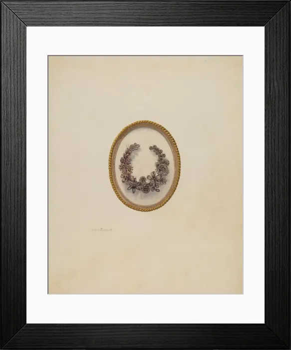 Framed Print : Hair Ornament, c. 1940. Creator: Douglas Campbell Framed Print : Hair Ornament, c. 1940. Creator: Douglas Campbell