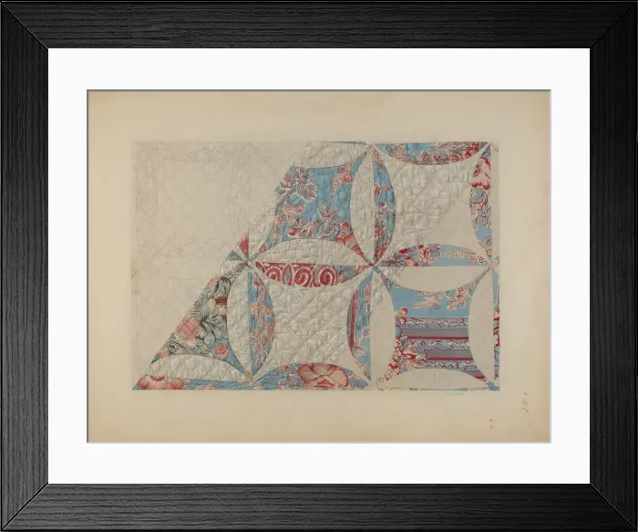 Framed Print : Quilt, c. 1939. Creator: Douglas Campbell Framed Print : Quilt, c. 1939. Creator: Douglas Campbell
