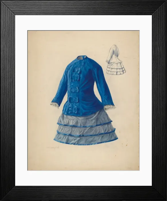 Framed Print : Childs Dress, c. 1940. Creator: Douglas Campbell Framed Print : Childs Dress, c. 1940. Creator: Douglas Campbell