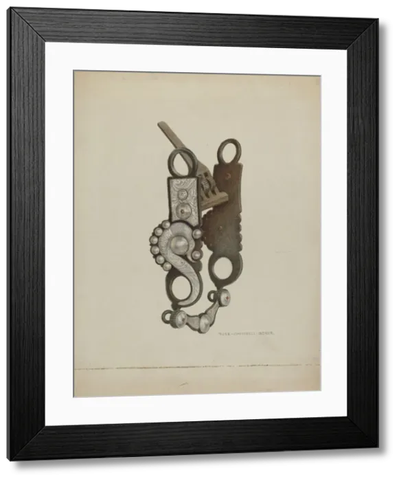 Framed Print : Bit, c. 1938. Creator: Rose Campbell-Gerke Framed Print : Bit, c. 1938. Creator: Rose Campbell-Gerke