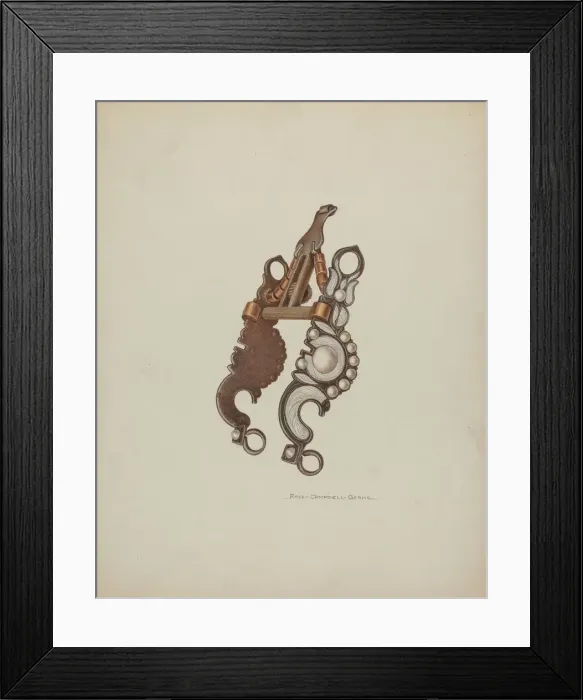 Framed Print : Spade Bit, c. 1939. Creator: Rose Campbell-Gerke Framed Print : Spade Bit, c. 1939. Creator: Rose Campbell-Gerke