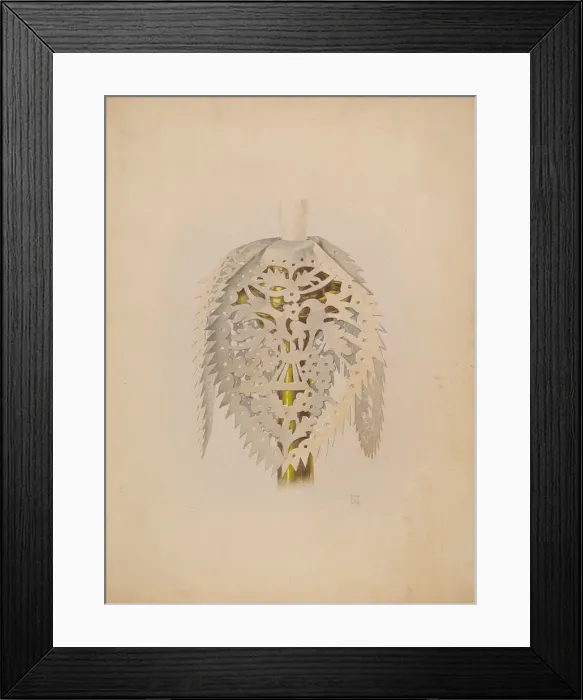Framed Print : Drapery for Candlestick, c. 1939. Creator: Douglas Campbell Framed Print : Drapery for Candlestick, c. 1939. Creator: Douglas Campbell