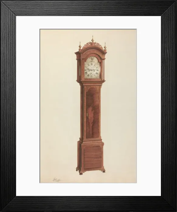 Framed Print : Tall Clock, c. 1938. Creator: Ferdinand Cartier Framed Print : Tall Clock, c. 1938. Creator: Ferdinand Cartier