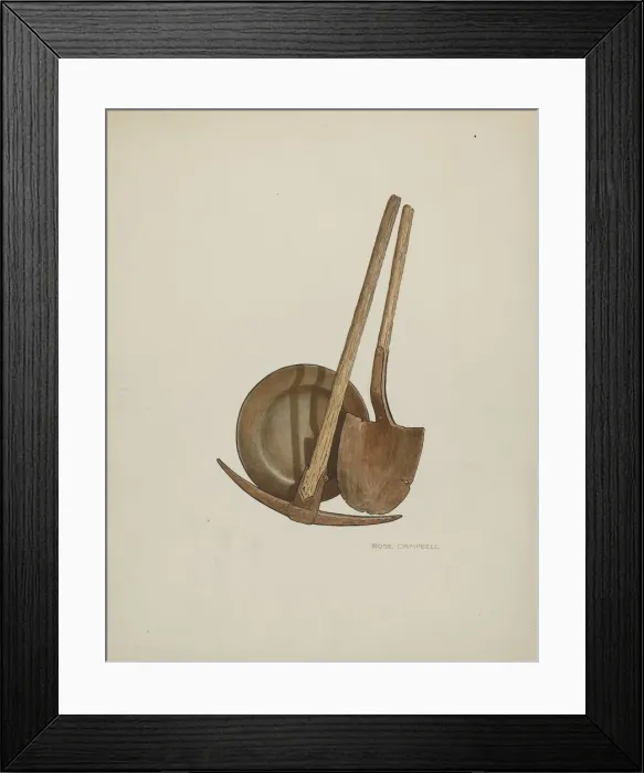 Framed Print : Tools, 1935 / 1942. Creator: Rose Campbell-Gerke Framed Print : Tools, 1935 / 1942. Creator: Rose Campbell-Gerke