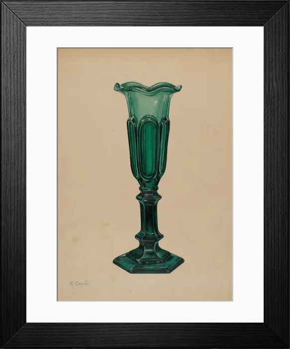 Framed Print : Vase, c. 1937. Creator: Giacinto Capelli Framed Print : Vase, c. 1937. Creator: Giacinto Capelli