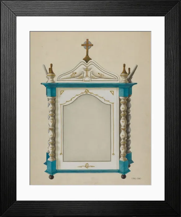 Framed Print : Shrine, c. 1938. Creator: Emile Cero Framed Print : Shrine, c. 1938. Creator: Emile Cero