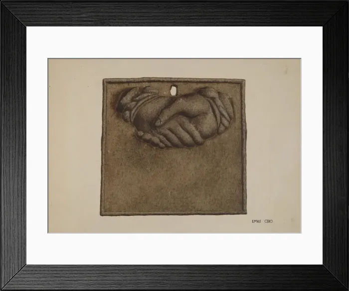 Framed Print : Firemark, 1935 / 1942. Creator: Emile Cero Framed Print : Firemark, 1935 / 1942. Creator: Emile Cero