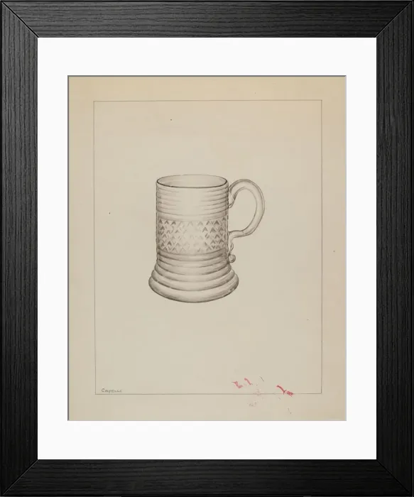 Framed Print : Mug, c. 1937. Creator: Giacinto Capelli Framed Print : Mug, c. 1937. Creator: Giacinto Capelli
