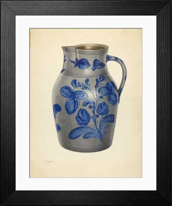 Framed Print : Pitcher, c. 1940. Creator: Giacinto Capelli
