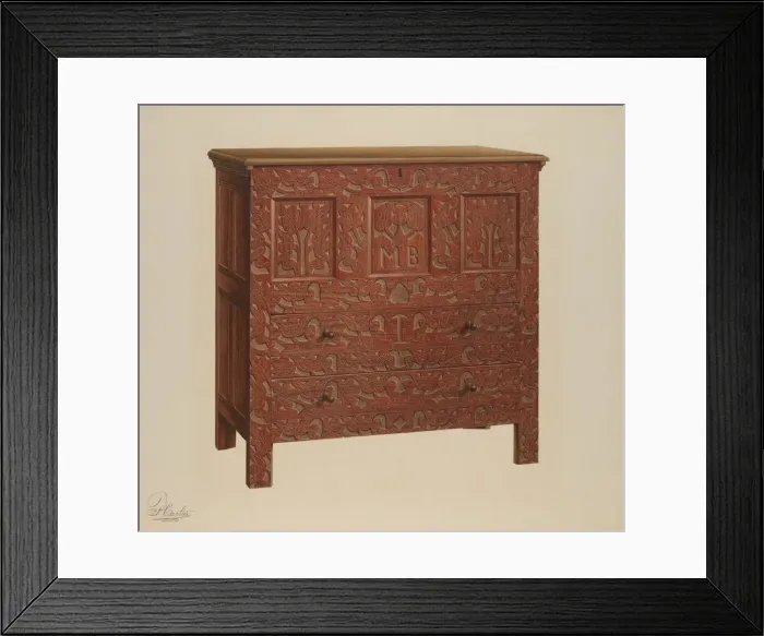 Framed Print : Chest, c. 1939. Creator: Ferdinand Cartier Framed Print : Chest, c. 1939. Creator: Ferdinand Cartier