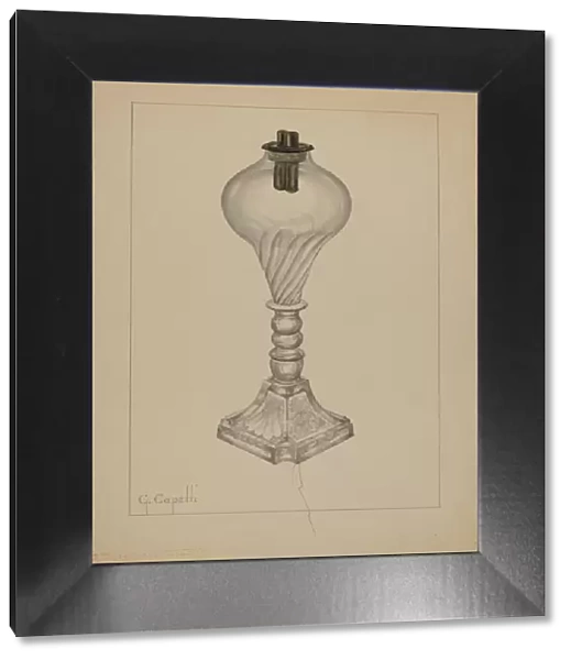 Lamp, c. 1937. Creator: Giacinto Capelli