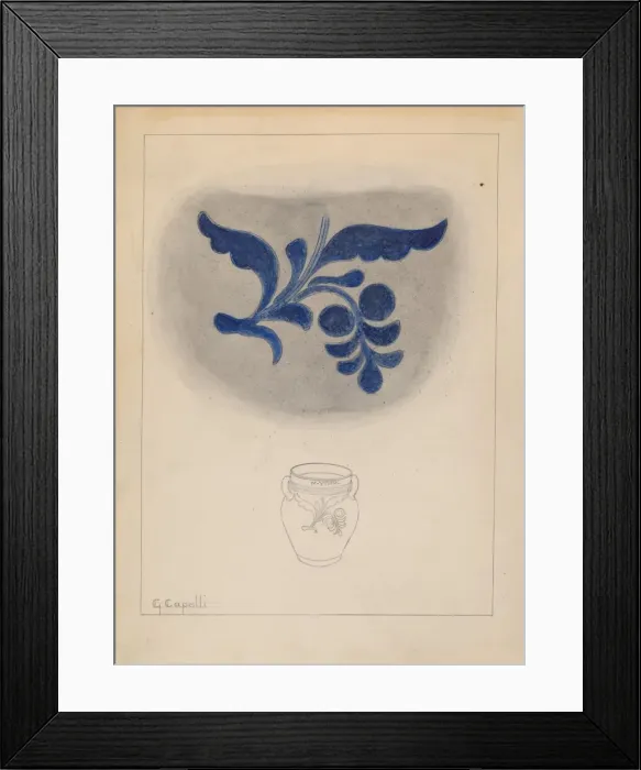 Framed Print : Jar, c. 1937. Creator: Giacinto Capelli Framed Print : Jar, c. 1937. Creator: Giacinto Capelli