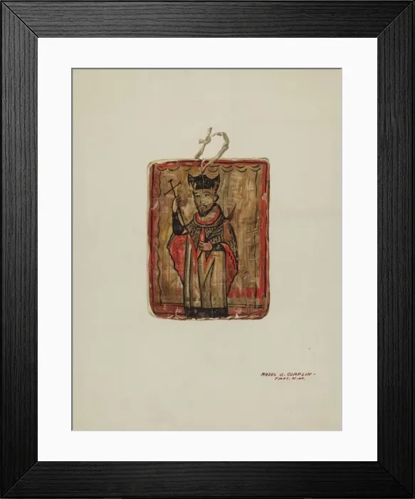 Framed Print : Retablo, 1935 / 1942. Creator: Majel G. Claflin Framed Print : Retablo, 1935 / 1942. Creator: Majel G. Claflin
