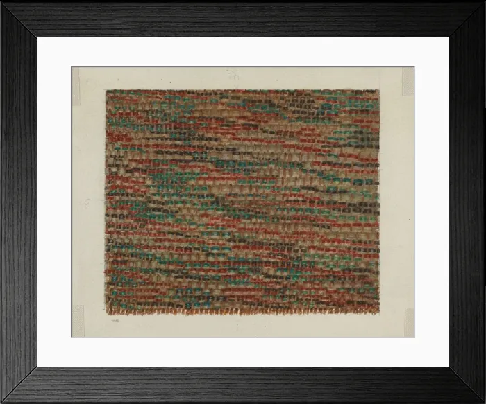 Framed Print : Shaker Rug Strips, 1935 / 1942. Creator: Lucille Chabot Framed Print : Shaker Rug Strips, 1935 / 1942. Creator: Lucille Chabot