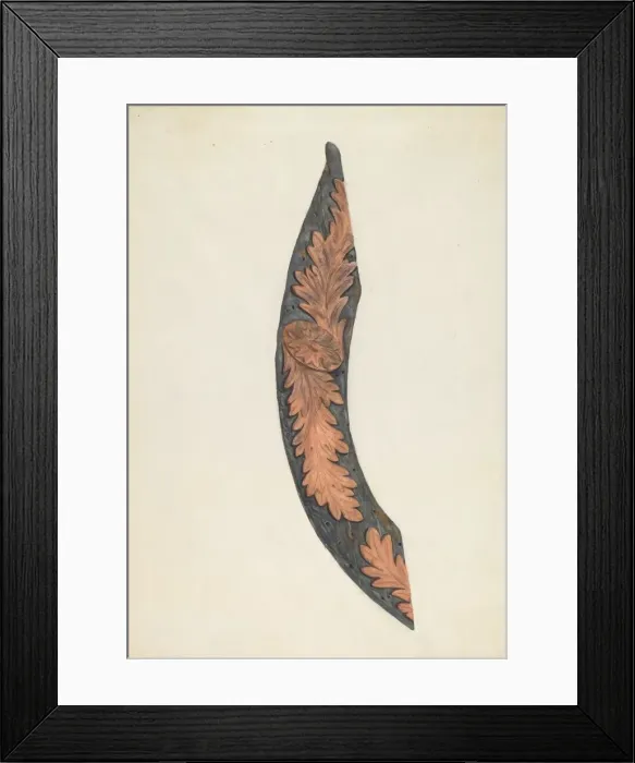Framed Print : Bow Piece of a Ship, c. 1936. Creator: Lucille Chabot Framed Print : Bow Piece of a Ship, c. 1936. Creator: Lucille Chabot