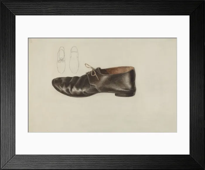 Framed Print : Shoe, 1935 / 1942. Creator: Lucille Chabot Framed Print : Shoe, 1935 / 1942. Creator: Lucille Chabot