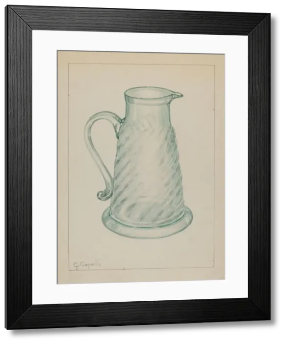 Framed Print : Molasses Jug, c. 1937. Creator: Giacinto Capelli Framed Print : Molasses Jug, c. 1937. Creator: Giacinto Capelli