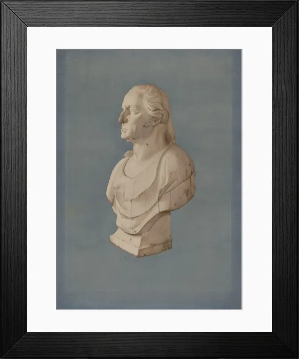 Framed Print : Pine Bust of Washington, c. 1938. Creator: Lucille Chabot Framed Print : Pine Bust of Washington, c. 1938. Creator: Lucille Chabot