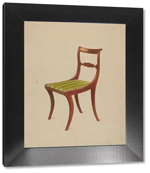 Side Chair, 1936. Creator: Ferdinand Cartier