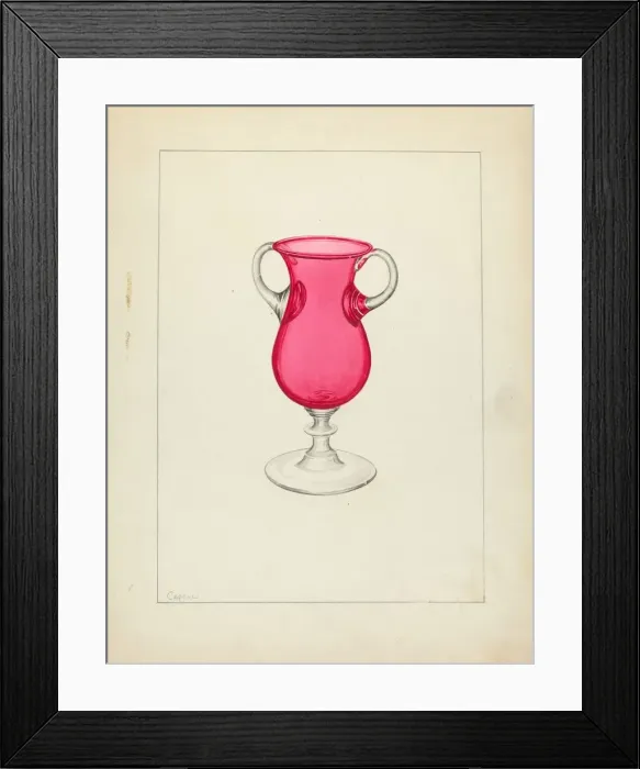 Framed Print : Vase, c. 1940. Creator: Giacinto Capelli Framed Print : Vase, c. 1940. Creator: Giacinto Capelli