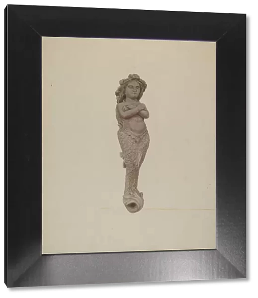 Figurehead: Mermaid, c. 1942. Creator: Lucille Chabot