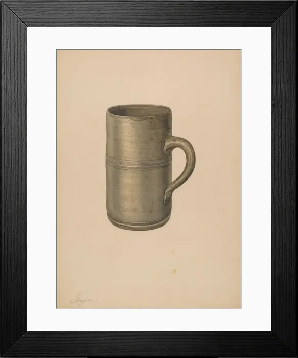 Framed Print : Mug, c. 1940. Creator: Giacinto Capelli Framed Print : Mug, c. 1940. Creator: Giacinto Capelli