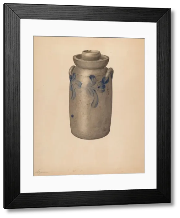 Framed Print : Butter Churn, c. 1940. Creator: Giacinto Capelli Framed Print : Butter Churn, c. 1940. Creator: Giacinto Capelli