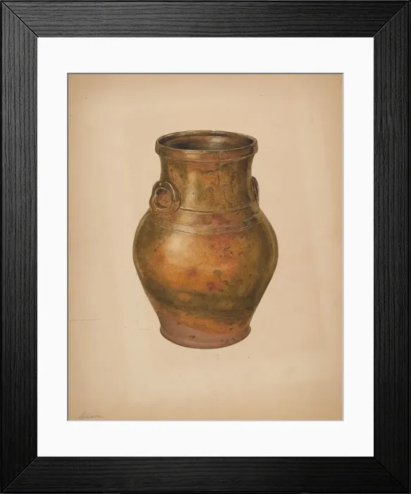 Framed Print : Vase, c. 1938. Creator: Giacinto Capelli Framed Print : Vase, c. 1938. Creator: Giacinto Capelli