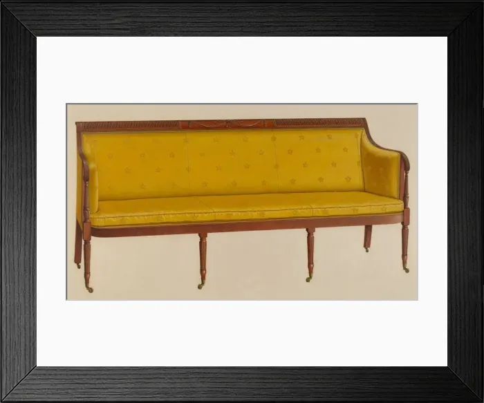 Framed Print : Sofa, 1942. Creator: Ferdinand Cartier Framed Print : Sofa, 1942. Creator: Ferdinand Cartier