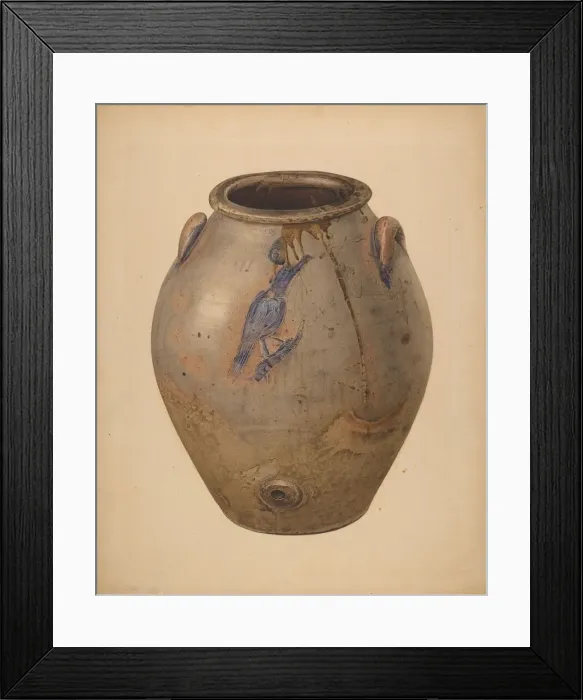 Framed Print : Wine or Water Jar, c. 1940. Creator: Giacinto Capelli Framed Print : Wine or Water Jar, c. 1940. Creator: Giacinto Capelli