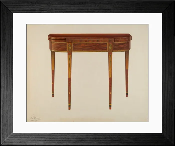 Framed Print : Card Table, 1940. Creator: Ferdinand Cartier Framed Print : Card Table, 1940. Creator: Ferdinand Cartier