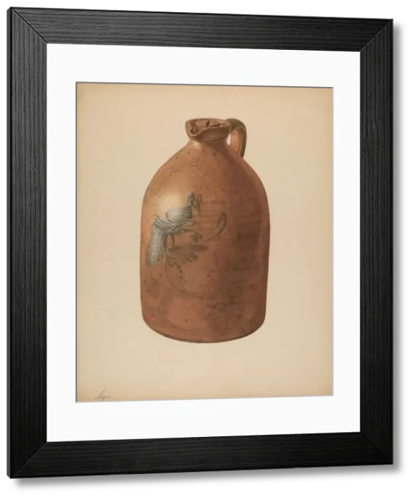 Framed Print : Molasses Jug, c. 1940. Creator: Giacinto Capelli Framed Print : Molasses Jug, c. 1940. Creator: Giacinto Capelli