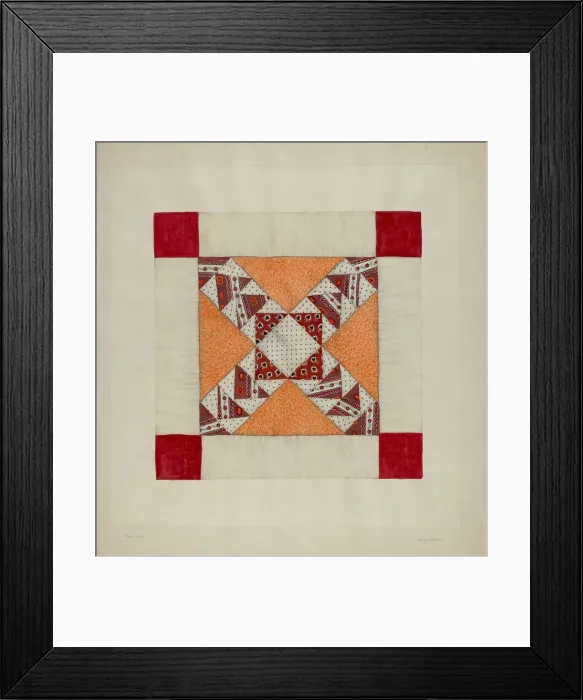 Framed Print : Quilt, c. 1938. Creator: Clyde L. Cheney Framed Print : Quilt, c. 1938. Creator: Clyde L. Cheney
