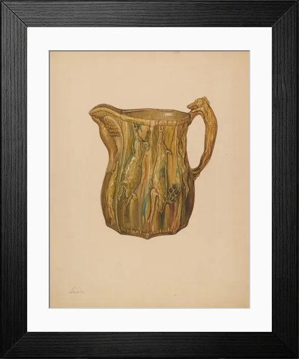 Framed Print : Pitcher, c. 1938. Creator: Giacinto Capelli