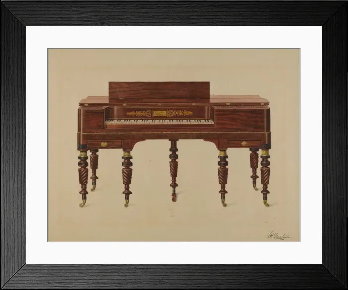 Framed Print : Piano, c. 1936. Creator: Ferdinand Cartier Framed Print : Piano, c. 1936. Creator: Ferdinand Cartier