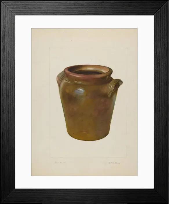 Framed Print : Preserving Jar, c. 1938. Creator: Clyde L. Cheney Framed Print : Preserving Jar, c. 1938. Creator: Clyde L. Cheney