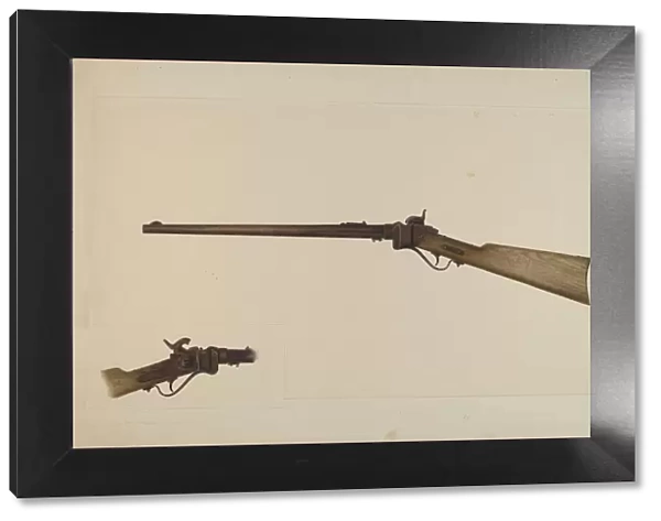 Sharps Rifle, c. 1938. Creator: Clyde L. Cheney