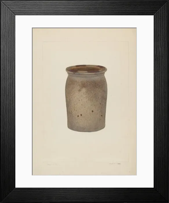 Framed Print : Preserving Jar, c. 1937. Creator: Clyde L. Cheney Framed Print : Preserving Jar, c. 1937. Creator: Clyde L. Cheney