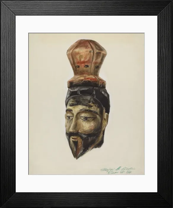 Framed Print : Head of San Jose, c. 1939. Creator: Majel G. Claflin Framed Print : Head of San Jose, c. 1939. Creator: Majel G. Claflin