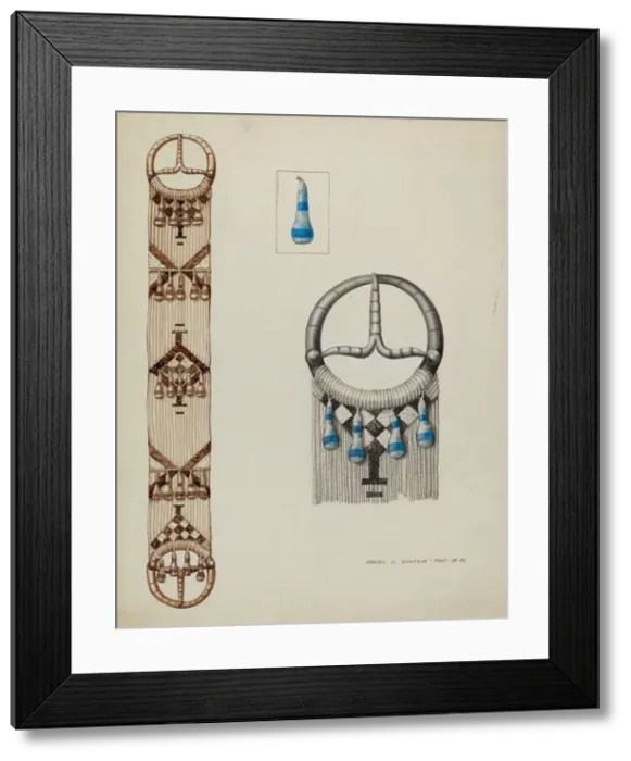 Framed Print : Spanish Cinch, c. 1937. Creator: Majel G. Claflin Framed Print : Spanish Cinch, c. 1937. Creator: Majel G. Claflin