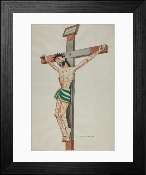Framed Print : Cruciform - Bulto, 1935 / 1942. Creator: Majel G. Claflin Framed Print : Cruciform - Bulto, 1935 / 1942. Creator: Majel G. Claflin