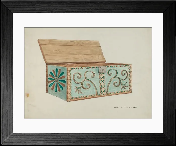 Framed Print : Large Chest, c. 1937. Creator: Majel G. Claflin Framed Print : Large Chest, c. 1937. Creator: Majel G. Claflin