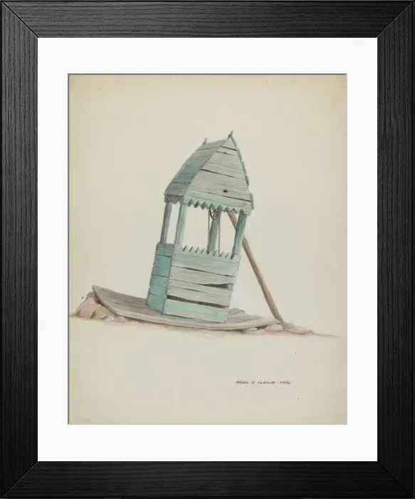 Framed Print : Well Head, c. 1937. Creator: Majel G. Claflin Framed Print : Well Head, c. 1937. Creator: Majel G. Claflin