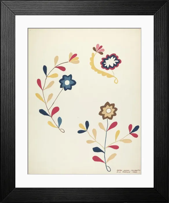 Framed Print : Design from Proposed Portfolio, 1935 / 1942. Creator: Majel G. Claflin Framed Print : Design from Proposed Portfolio, 1935 / 1942. Creator: Majel G. Claflin
