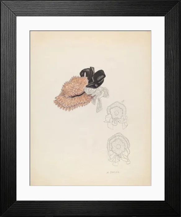 Framed Print : Bonnet, 1935 / 1942. Creator: Margaret Concha Framed Print : Bonnet, 1935 / 1942. Creator: Margaret Concha