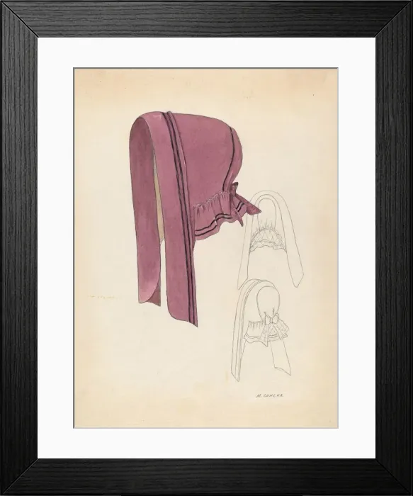 Framed Print : Bonnet, c. 1936. Creator: Margaret Concha Framed Print : Bonnet, c. 1936. Creator: Margaret Concha